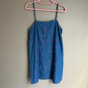 Women’s Old Navy Dress with Hand Embroidered Taylor Swift Lyrics Size Medium